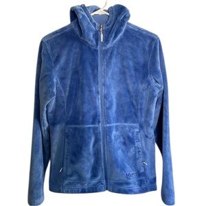 MARMOT Ladies Blue High-Pile Sherpa Zip Up Warm “Flair” Hoodie Medium EUC